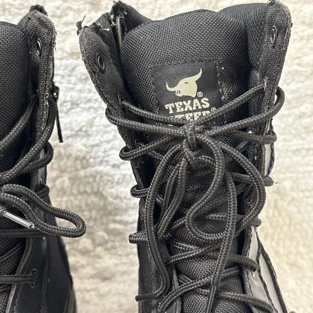 Black Texas Steer Very Black slip & oil resistant Mens size 11 US boots